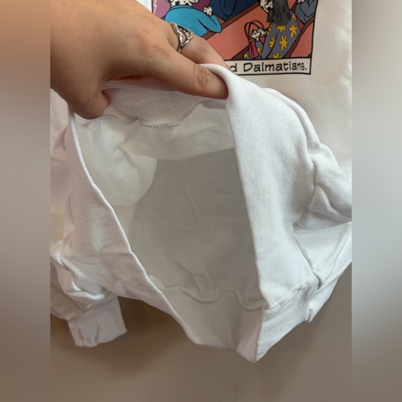 Vintage 90s Hanes Hellfire & Dalmations Graphic Crewneck Sweatshirt Sweatshirt - Picture 7 of 12